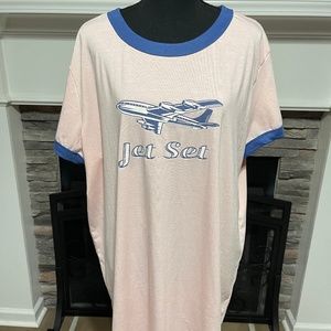 LulaRoe Liv SS shirt “Jet Set” 3XL